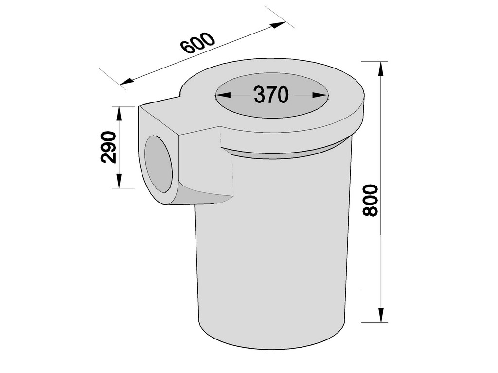 Concrete Trapped Road Gully Diameter